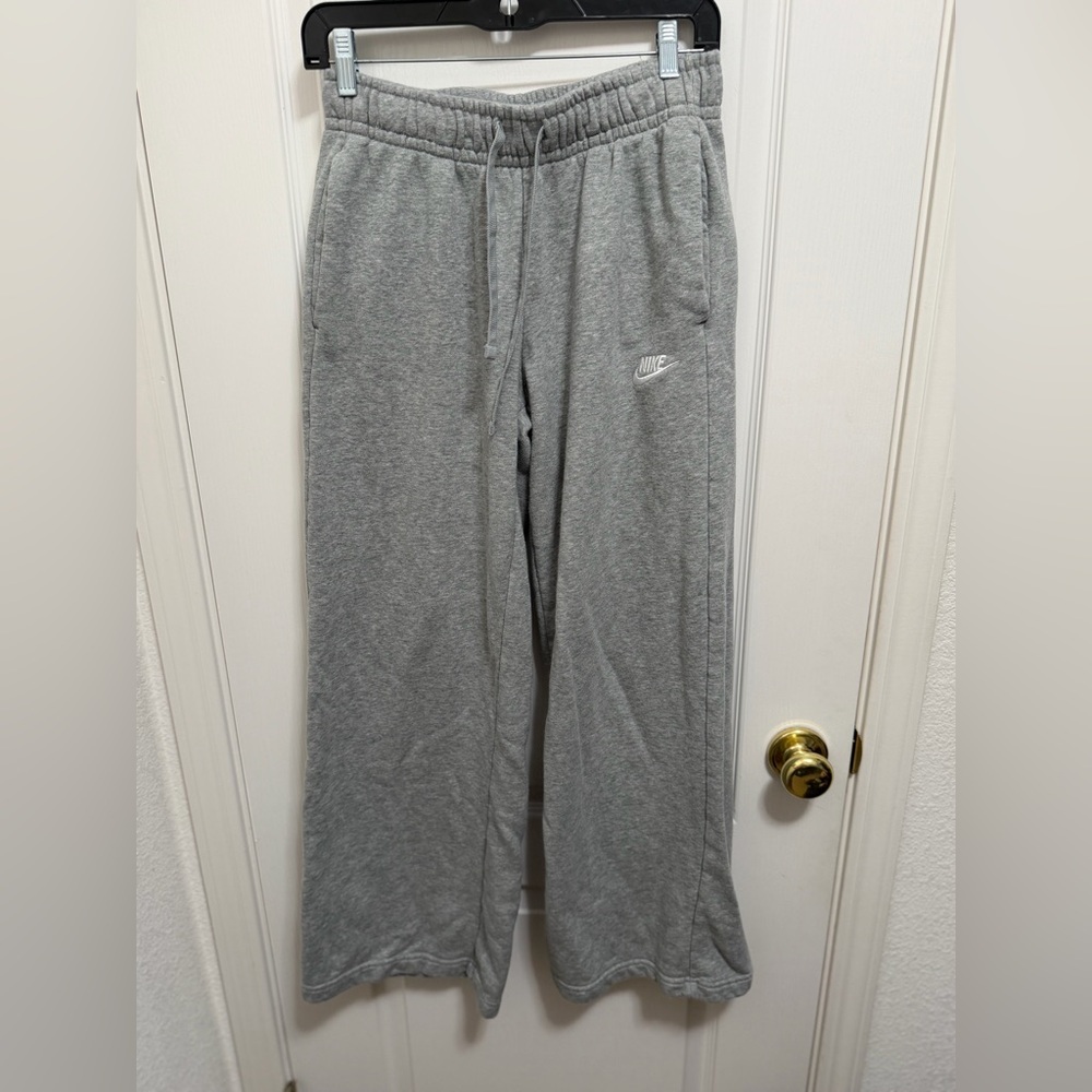 Nike Kids Gray Sweatpants with White Logo